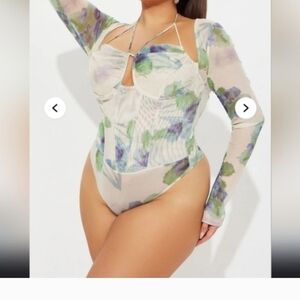 NWT FASHION NOVA MESH BODYSUIT 2X